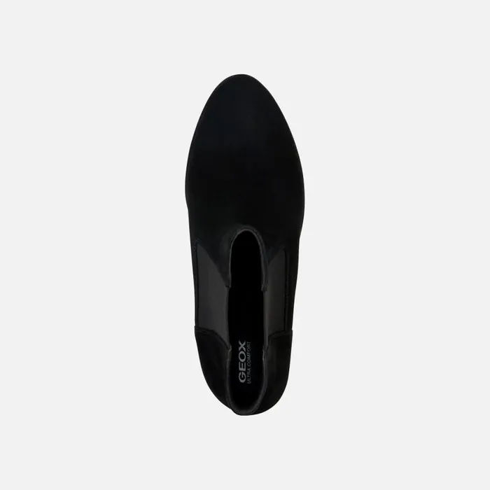 Woman Geox Ankle Boots WALK PLEASURE HighHeel Ankle Boots Black Woman FW Black