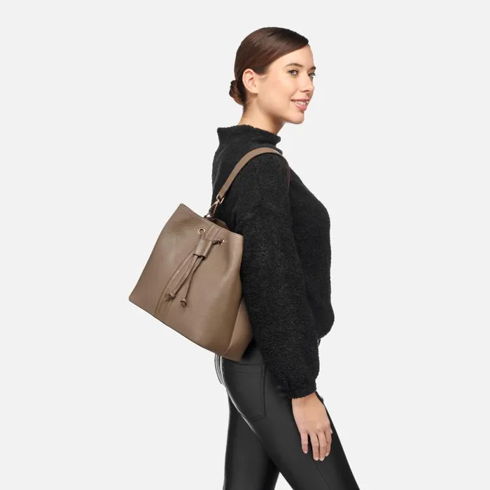 Woman Geox Bags ANDRENNE WOMAN Taupe Shoulder Bag Taupe