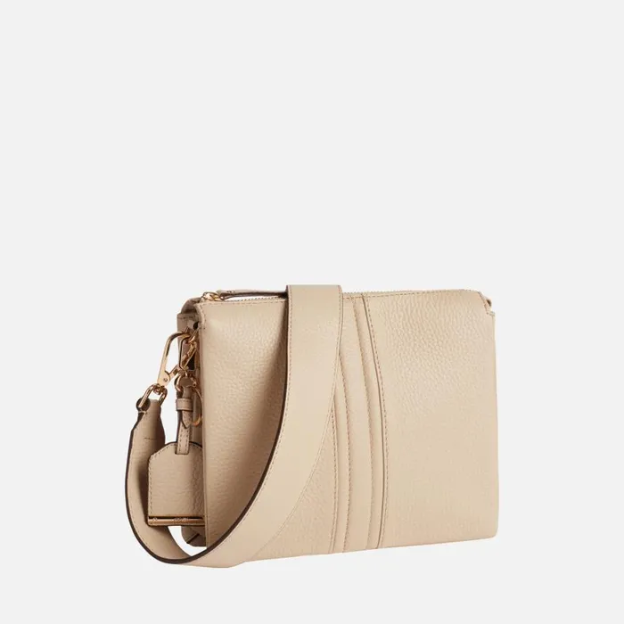 Woman Geox Bags CLARISSY Women039s Off White Shoulder Bag CASHMERE Off White