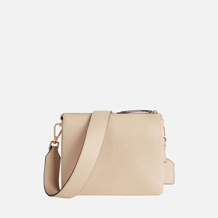 Woman Geox Bags CLARISSY Women039s Off White Shoulder Bag CASHMERE Off White