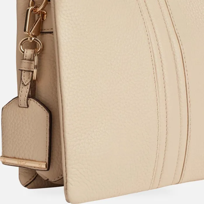 Woman Geox Bags CLARISSY Women039s Off White Shoulder Bag CASHMERE Off White