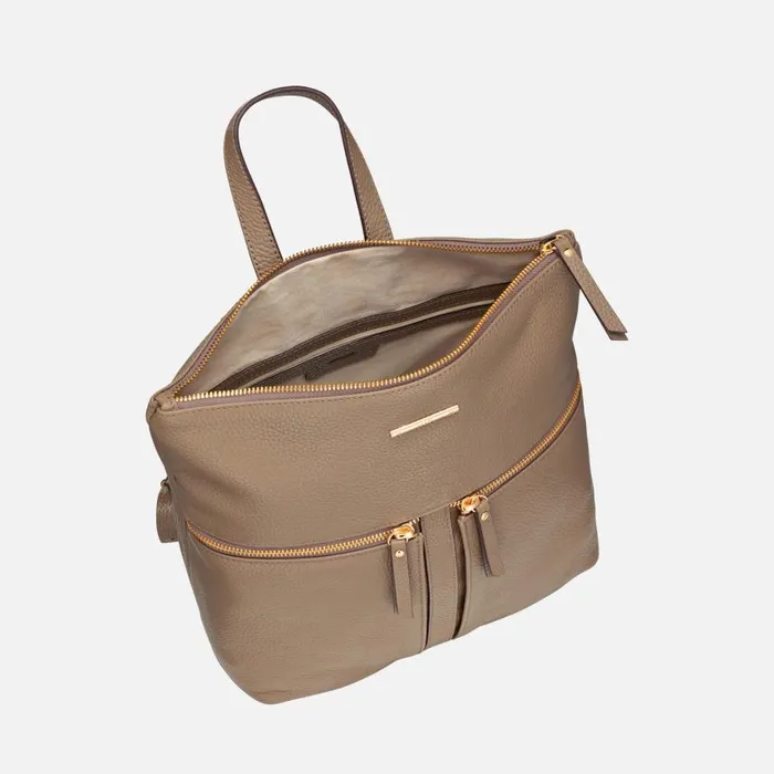 Woman Geox Bags IRENIE WOMAN Taupe Backpack Taupe