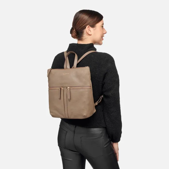 Woman Geox Bags IRENIE WOMAN Taupe Backpack Taupe