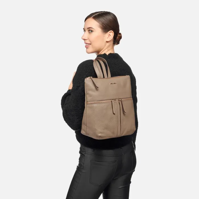 Woman Geox Bags IRENIE WOMAN Taupe Backpack Taupe