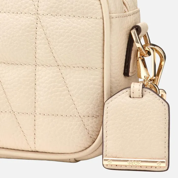 Woman Geox Bags NARCISIA WOMAN Off White Crossbody Bag Off White