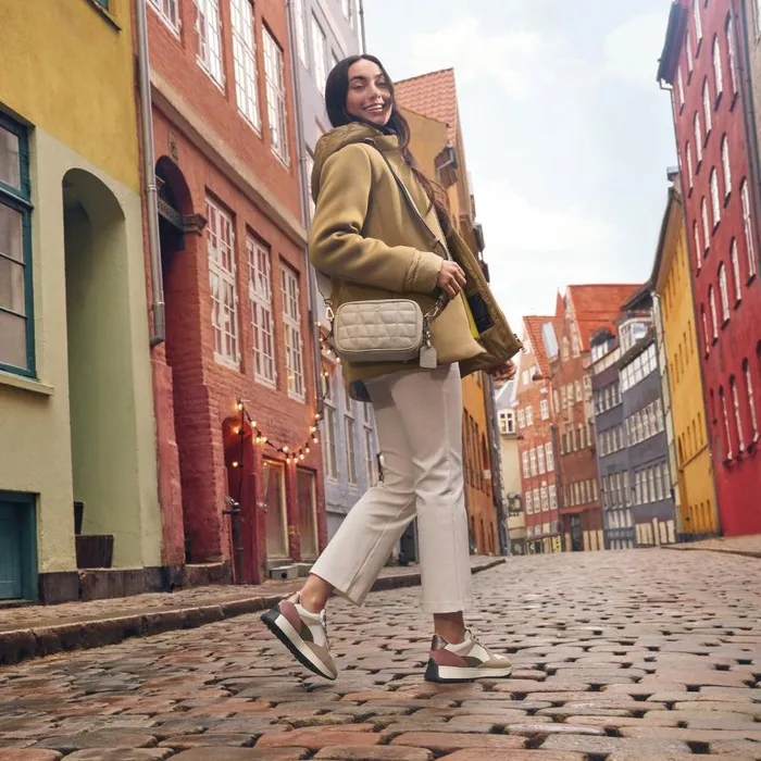 Woman Geox Bags NARCISIA WOMAN Off White Crossbody Bag Off White