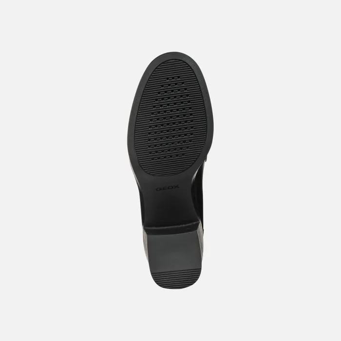 Woman Geox Heels SERILDA 60 WOMAN Black Heeled Loafers Black