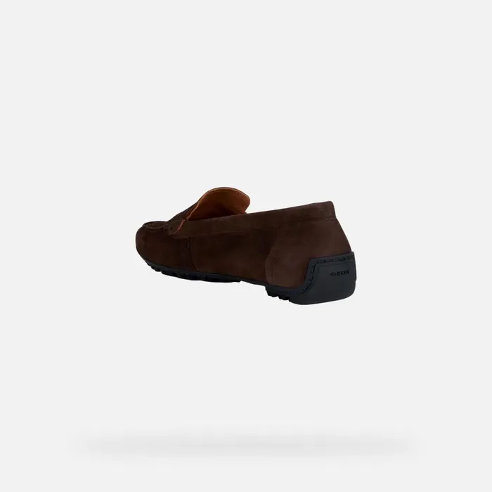 Woman Geox Loafers KOSMOPOLIS GRIP Suede Loafers Coffee Woman Geox Coffee
