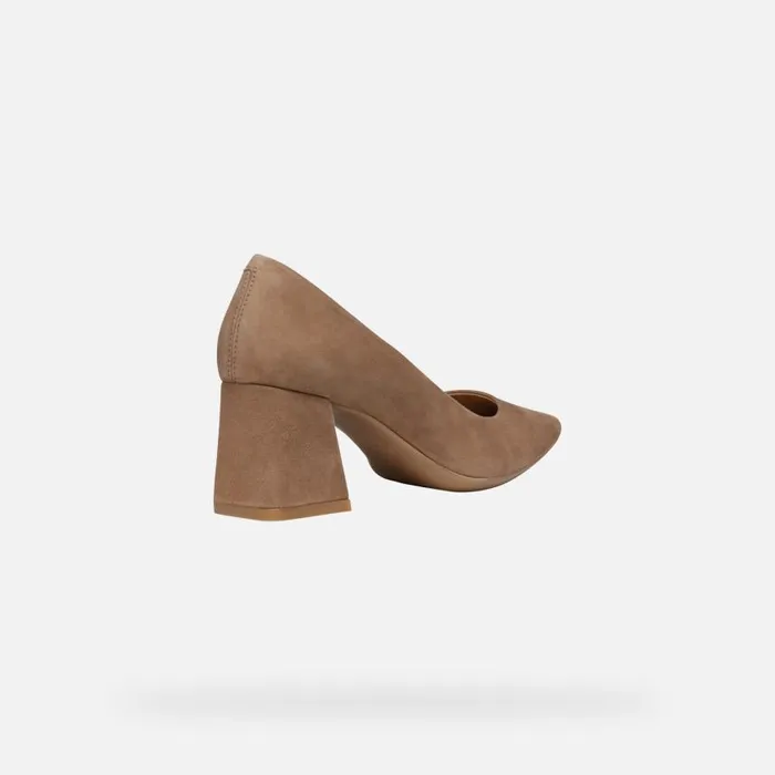 Woman Geox Pumps GISELDA WOMAN Mud Medium Heel Pumps Mud