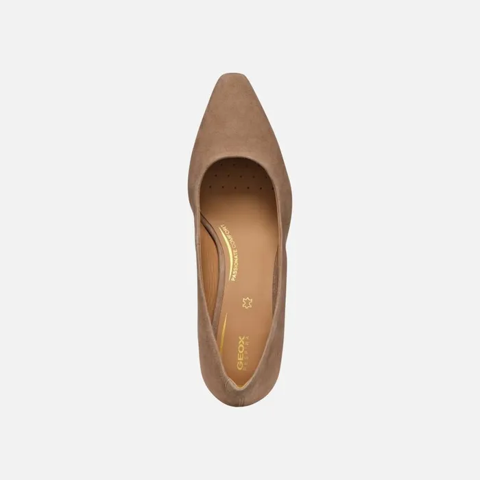 Woman Geox Pumps GISELDA WOMAN Mud Medium Heel Pumps Mud