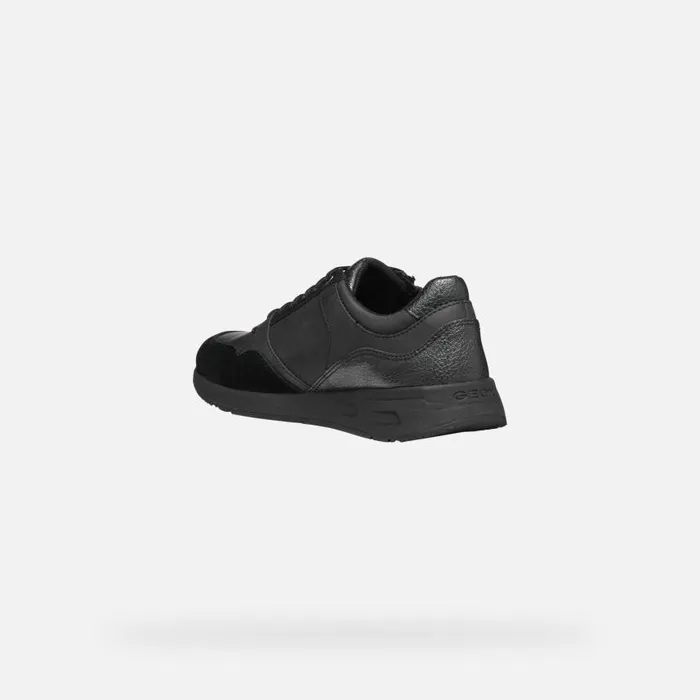 Woman Geox Sneakers BULMYA WOMAN Black Low Top Sneakers Black