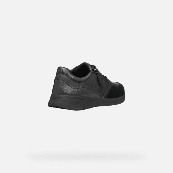 Woman Geox Sneakers BULMYA WOMAN Black Low Top Sneakers Black
