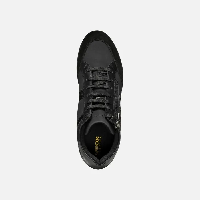 Woman Geox Sneakers MYRIA WOMAN Black High Top Sneakers Black