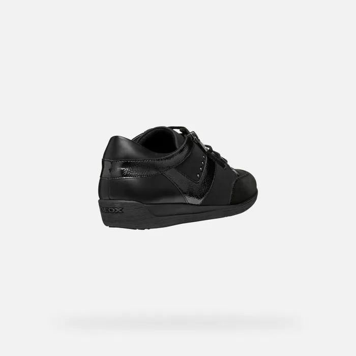 Woman Geox Sneakers MYRIA WOMAN Black Low Top Sneakers Black