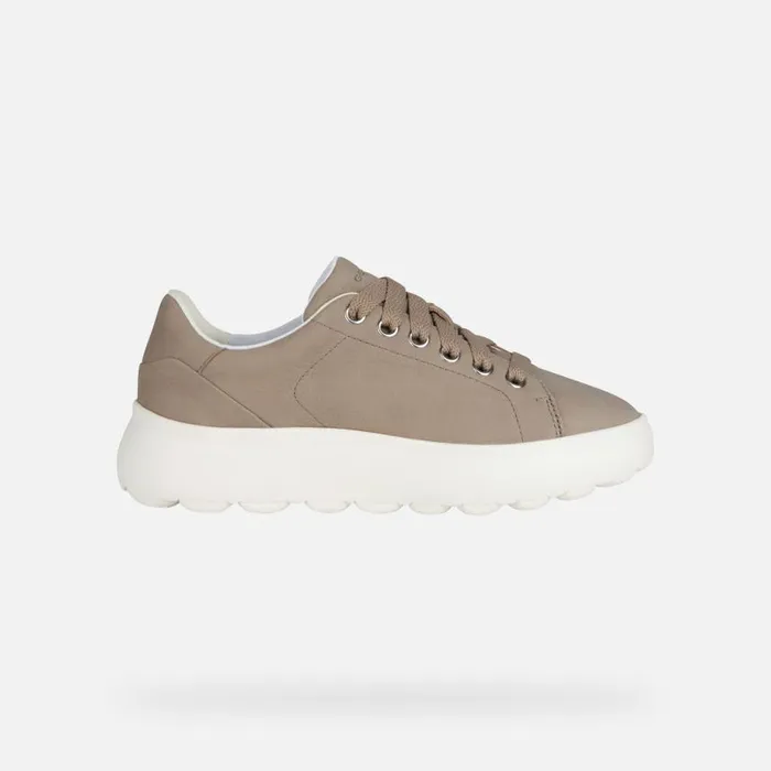 Woman Geox Sneakers SPHERICA EC41 B Low Top Sneakers Sand Woman Geox Sand