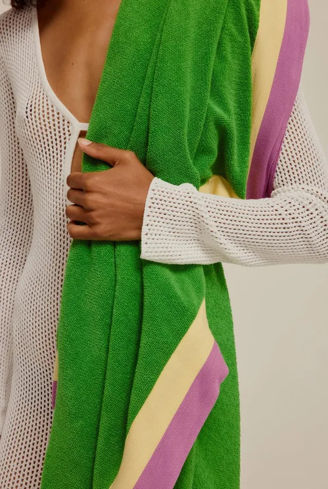 WomanMan Venroy Accessories Woven Terry Border Towel