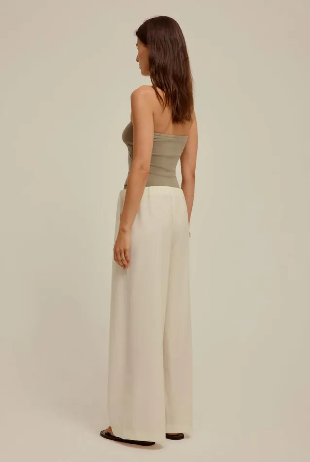 Woman Venroy Knitwear Cut Out Strapless Knit Top