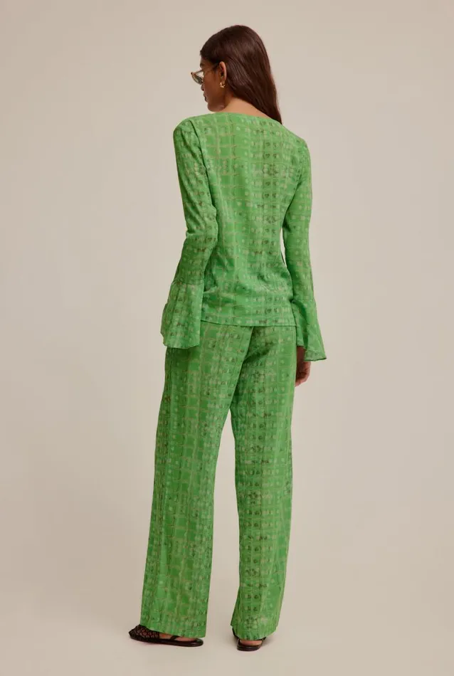 Woman Venroy Pants Crinkle Cotton Wide Leg Pant