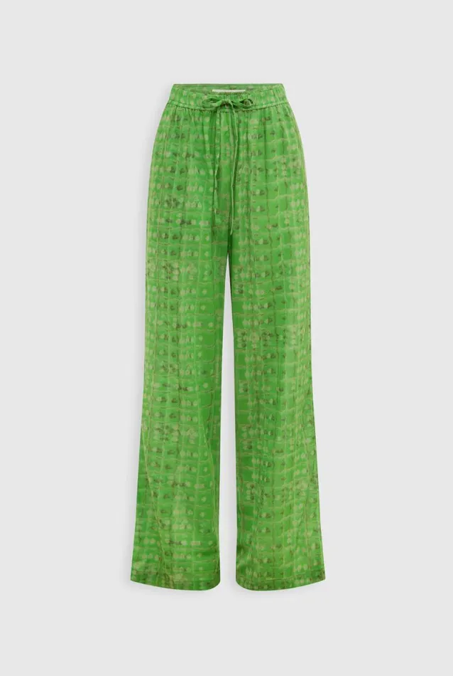 Woman Venroy Pants Crinkle Cotton Wide Leg Pant