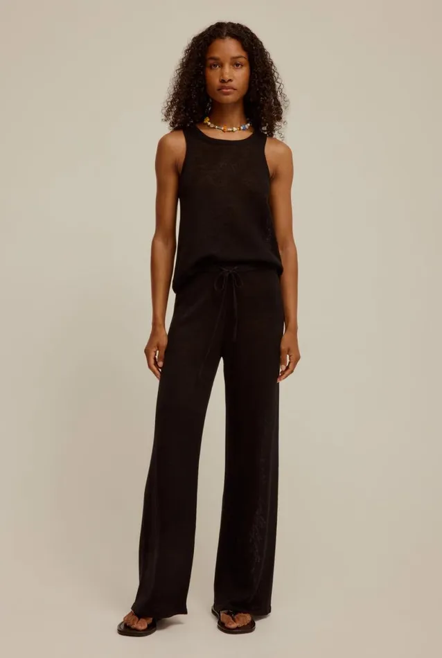 Woman Venroy Pants Linen Knitted Pant