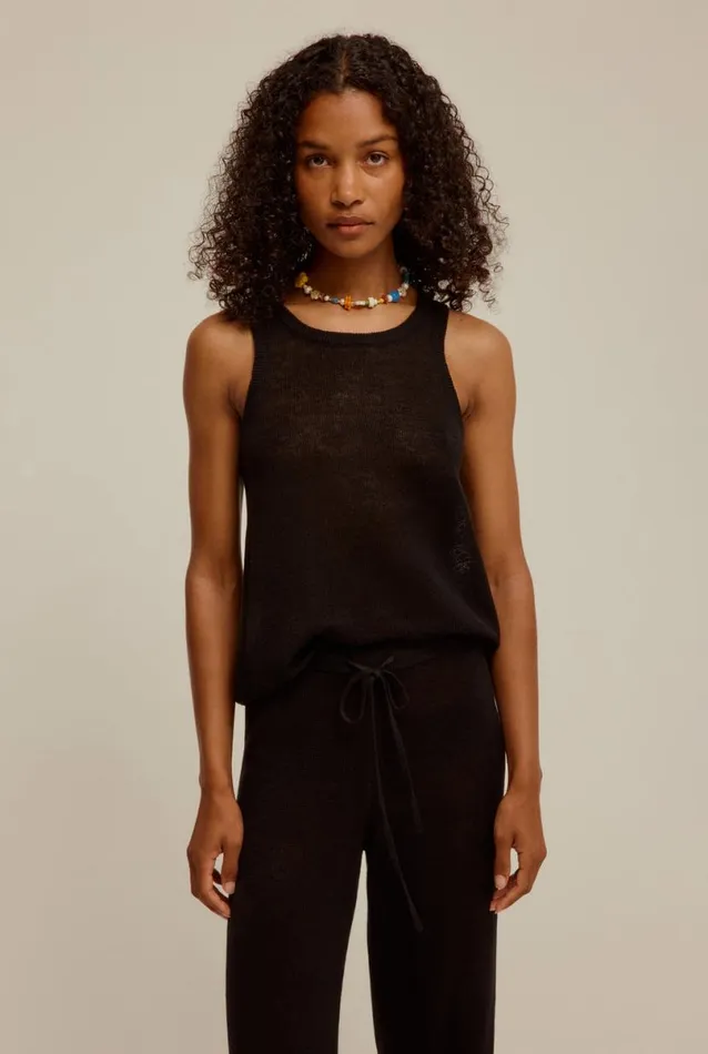 Woman Venroy Pants Linen Knitted Pant