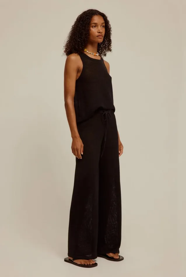Woman Venroy Pants Linen Knitted Pant