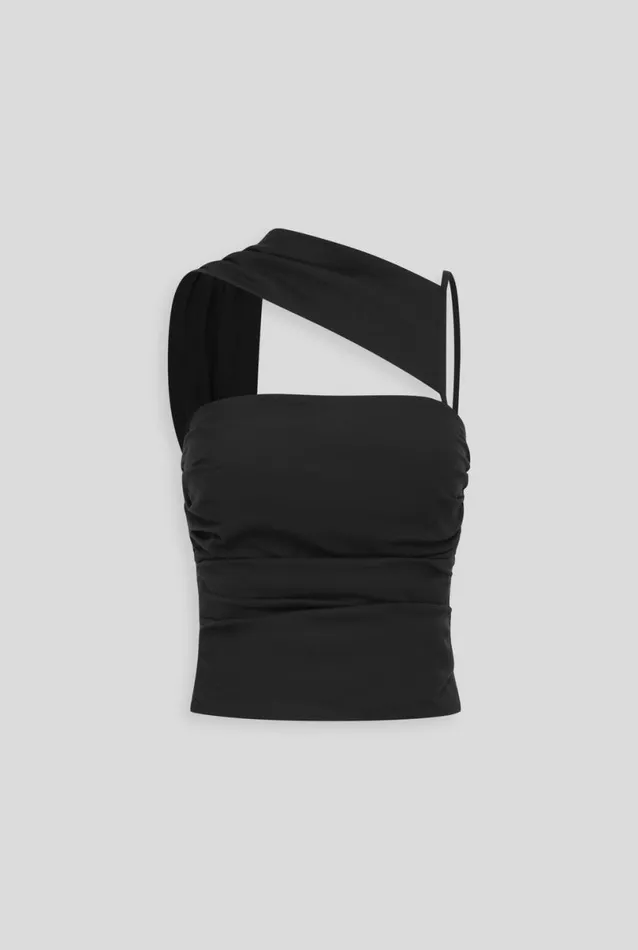 Woman Venroy Tops Asymmetric Strap Top