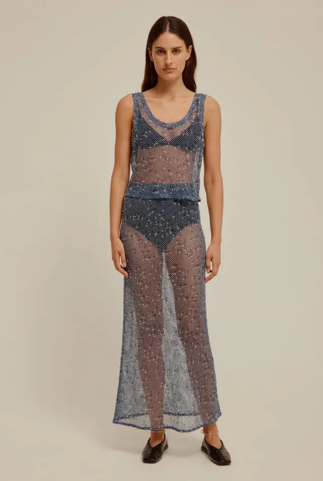 Woman Venroy Tops Mesh Crop Tank