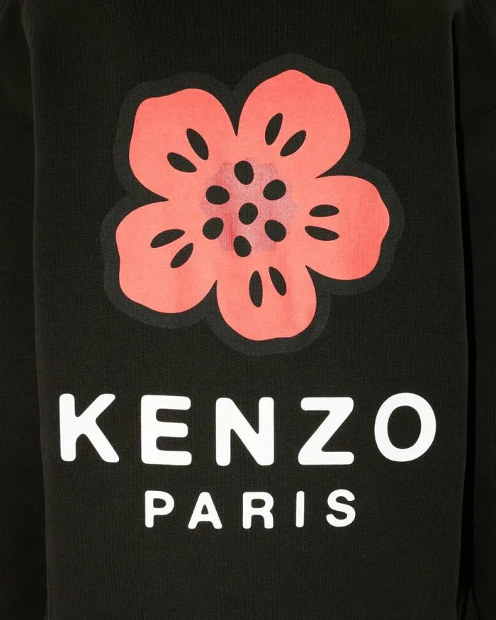 Women 039Boke Flower039 Embroidered Cardigan Black Kenzo Sweatshirts And Hoodies