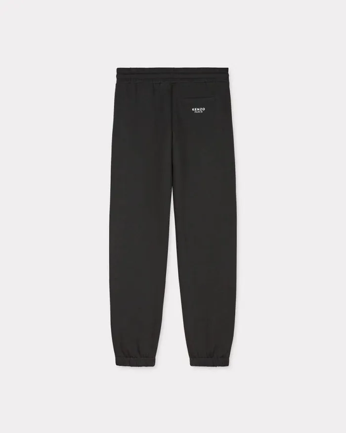 Women 039Boke Flower039 Embroidered Jog Pants Black Kenzo Pants And Shorts