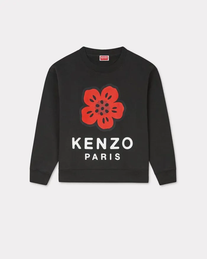 Women 039Boke Flower039 Sweatshirt Black Kenzo Sweatshirts And Hoodies