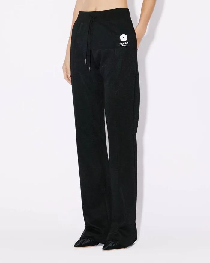 Women 039Boke Flower 20039 Embroidered Jog Pants Black Kenzo Pants And Shorts