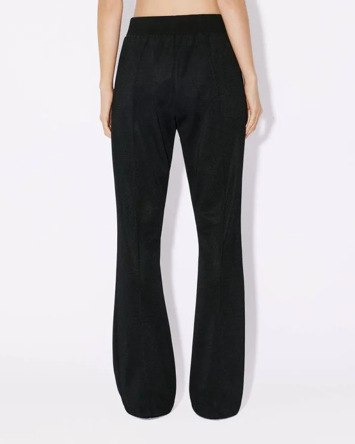 Women 039Boke Flower 20039 Embroidered Jog Pants Black Kenzo Pants And Shorts