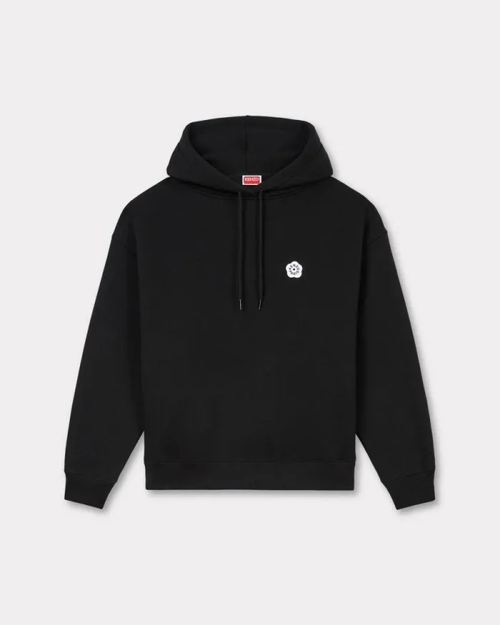 Women 039Boke Flower 20039 Embroidered Oversized Hoodie In Cotton Black Kenzo Sweatshirts And Hoodies