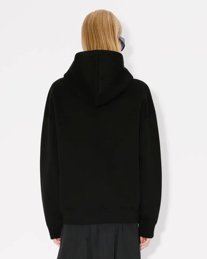 Women 039Boke Flower 20039 Embroidered Oversized Hoodie In Cotton Black Kenzo Sweatshirts And Hoodies