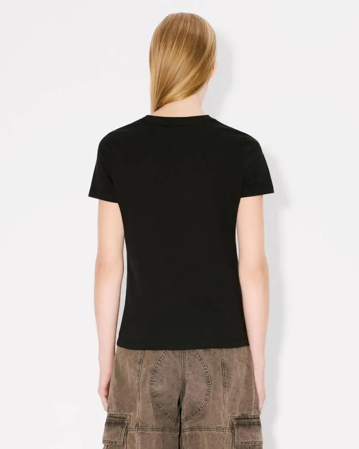 Women 039KENZO VERDY MARKET039 Cotton Tshirt Black Kenzo Tshirts And Polos