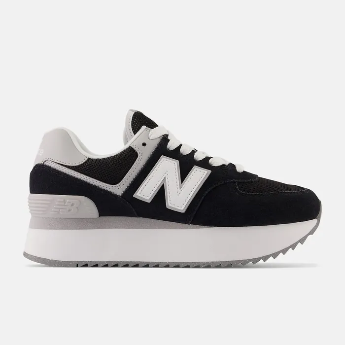Women 574 Black With Rain Cloud And White New Balance Lifestyle