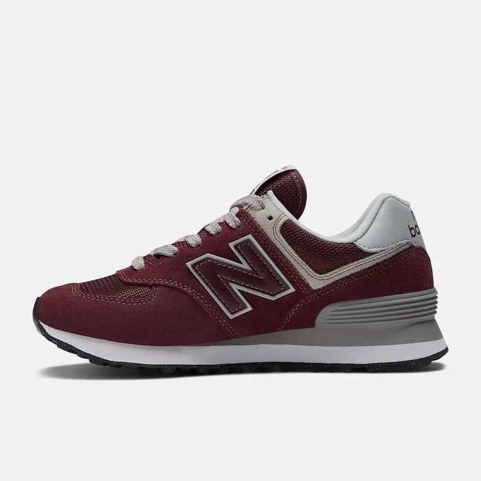 Women 574 Core Burgundy With White New Balance Lifestyle Women 574 Core Burgundy With White New Balance Lifestyle