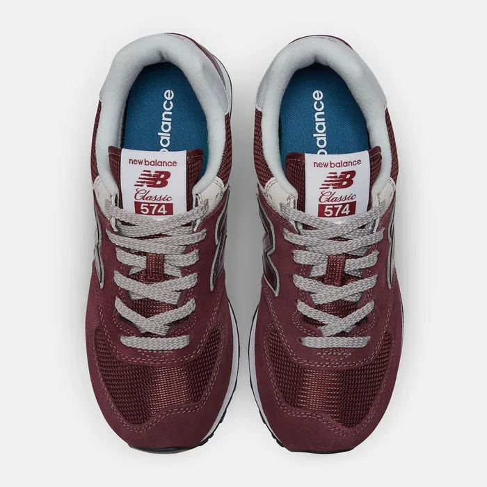 Women 574 Core Burgundy With White New Balance Lifestyle Women 574 Core Burgundy With White New Balance Lifestyle