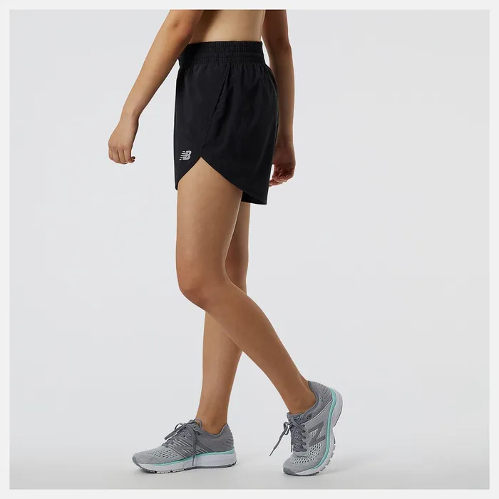 Women Accelerate 5 Inch Short Black New Balance Shorts