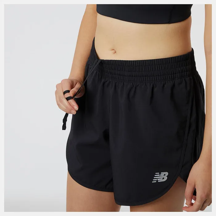 Women Accelerate 5 Inch Short Black New Balance Shorts