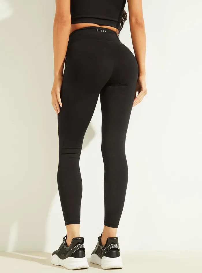 Women Activewear GUESS Black Coline Active Leggings