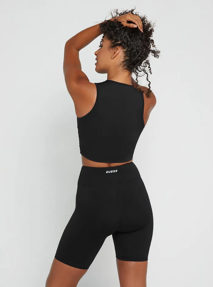 Women Activewear GUESS Black Coline Active Top