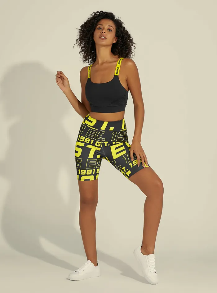 Women Activewear GUESS Eco Black Catherine Active Bra Women Activewear GUESS Eco Black Catherine Active Bra