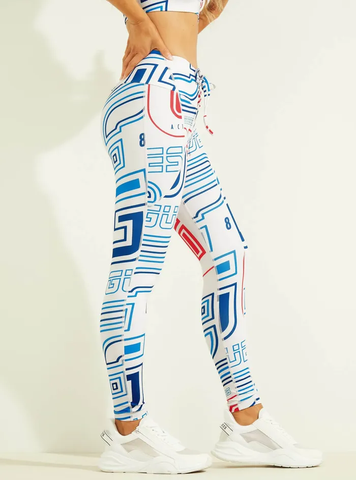 Women Activewear GUESS Eco Multi Agatha Active Leggings
