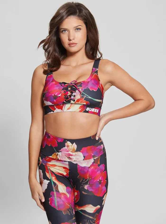 Women Activewear GUESS Eco Pink Corine Active Bra