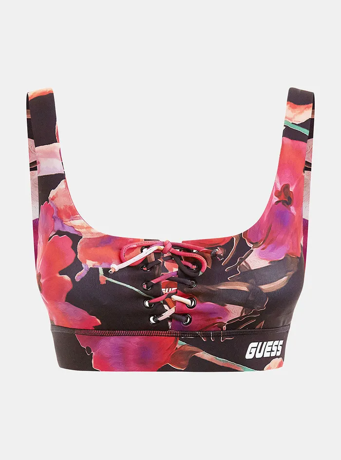 Women Activewear GUESS Eco Pink Corine Active Bra Women Activewear GUESS Eco Pink Corine Active Bra