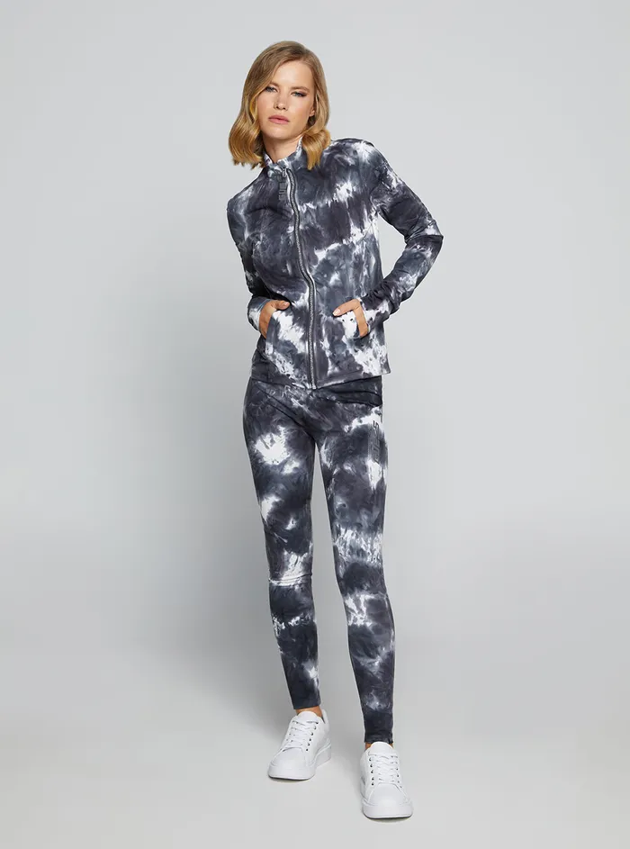 Women Activewear GUESS Grey Tie Dye Eudora Active Jacket Women Activewear GUESS Grey Tie Dye Eudora Active Jacket