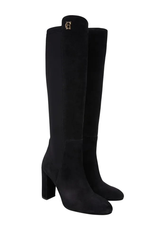 Women Albany Heeled Boot Black Suede Holland Cooper Boots Women Albany Heeled Boot Black Suede Holland Cooper Boots