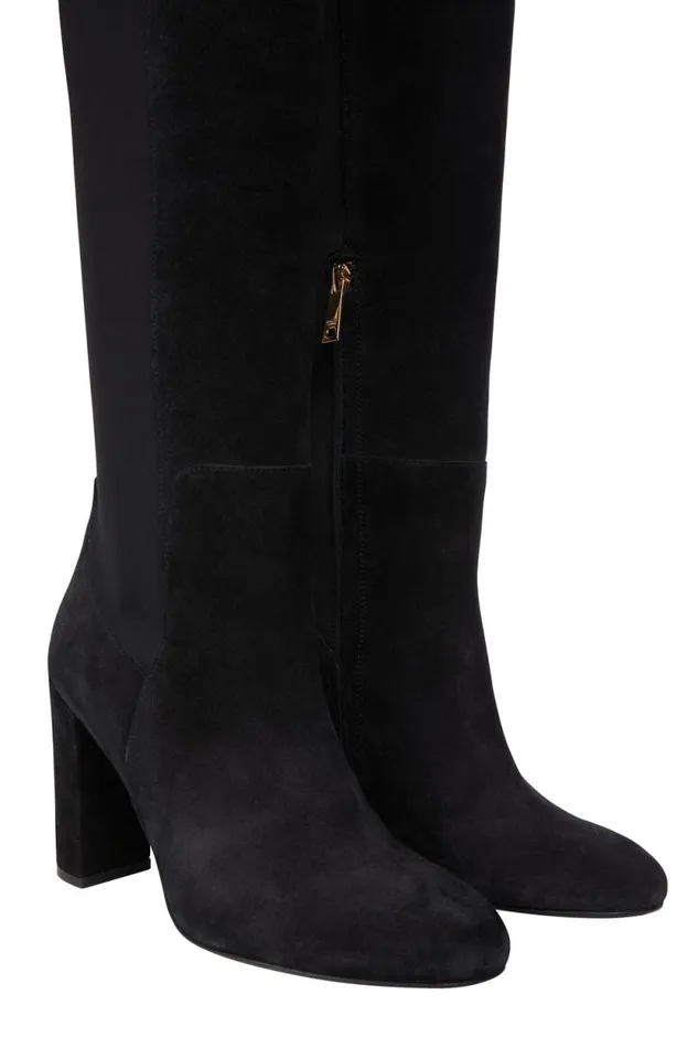 Women Albany Heeled Boot Black Suede Holland Cooper Boots Women Albany Heeled Boot Black Suede Holland Cooper Boots